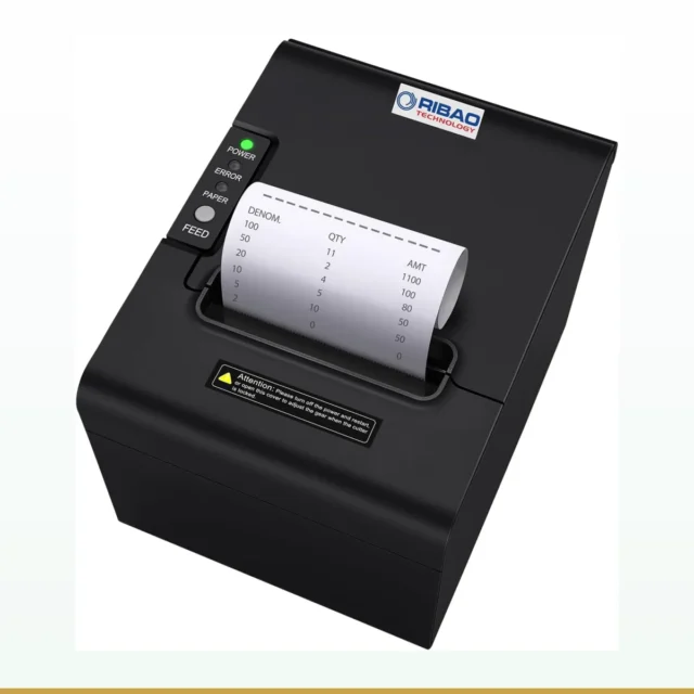 RIBAO 80mm Thermal Receipt Printer for Money Counters